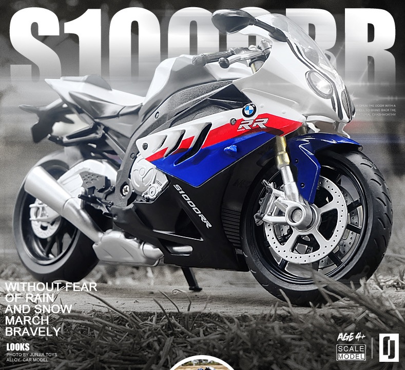 Mô hình xe mô tô BMW S1000RR tỉ lệ 1:12