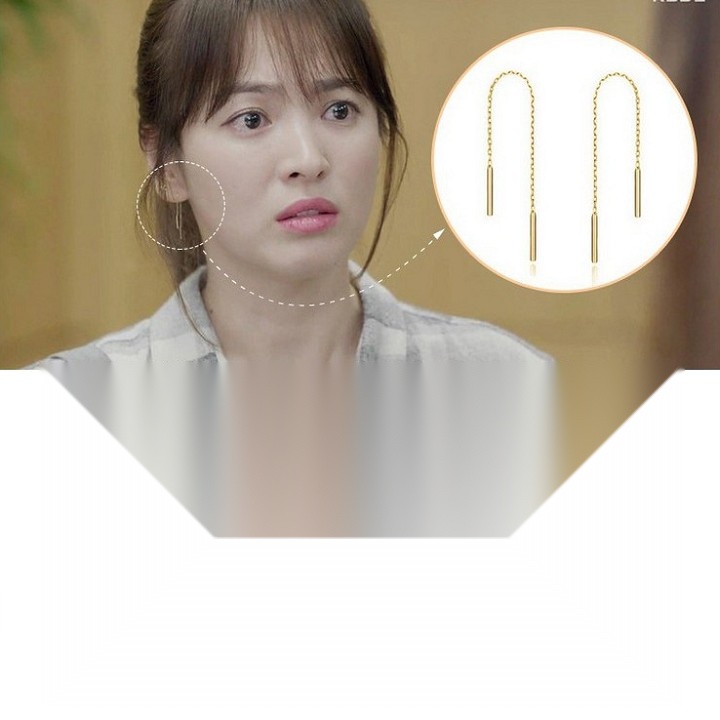 Bông tai titan chuỗi dài phim hậu duệ mặt trời TITAN 995