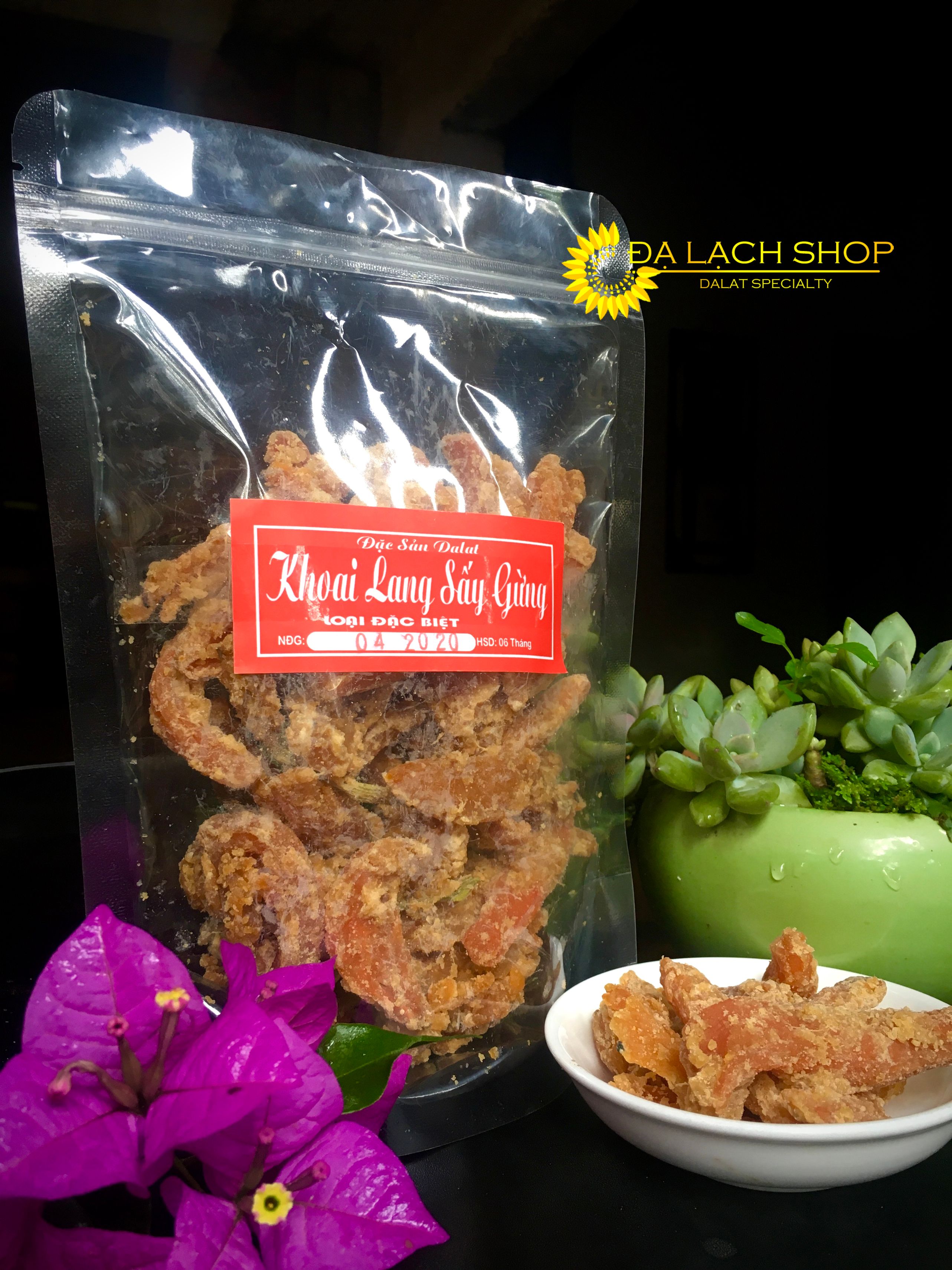 Khoai lang mật sấy gừng 500g - Đặc Sản Đà Lạt/ Đạ Lạch food