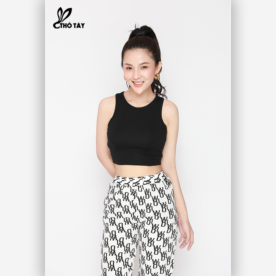 Áo Thun Ba Lỗ Nữ Croptop Nhiều Màu - THỎ TÂY
