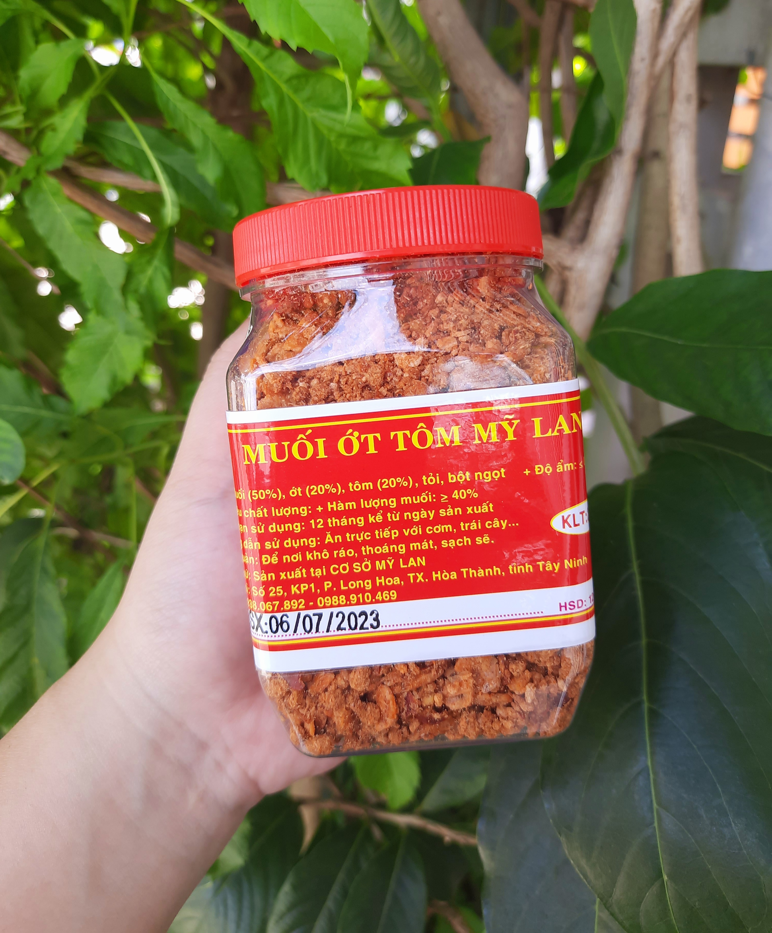 Muối ớt tôm nguyên con muối Mỹ Lan đặc sản Tây Ninh - đặc biệt thơm ngon