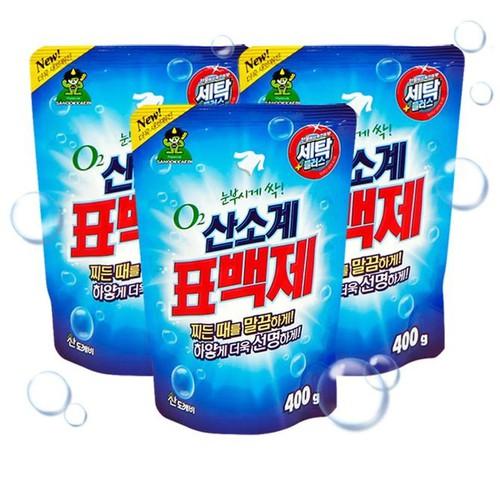 Bột giặt tẩy vết bẩn quần áo công nghệ oxygen Hàn Quốc 400g