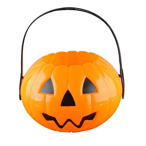 Bí ngô nhựa Halloween bí ngô trang trí Halloween giỏ bí ngô nhựa đựng kẹo Halloween