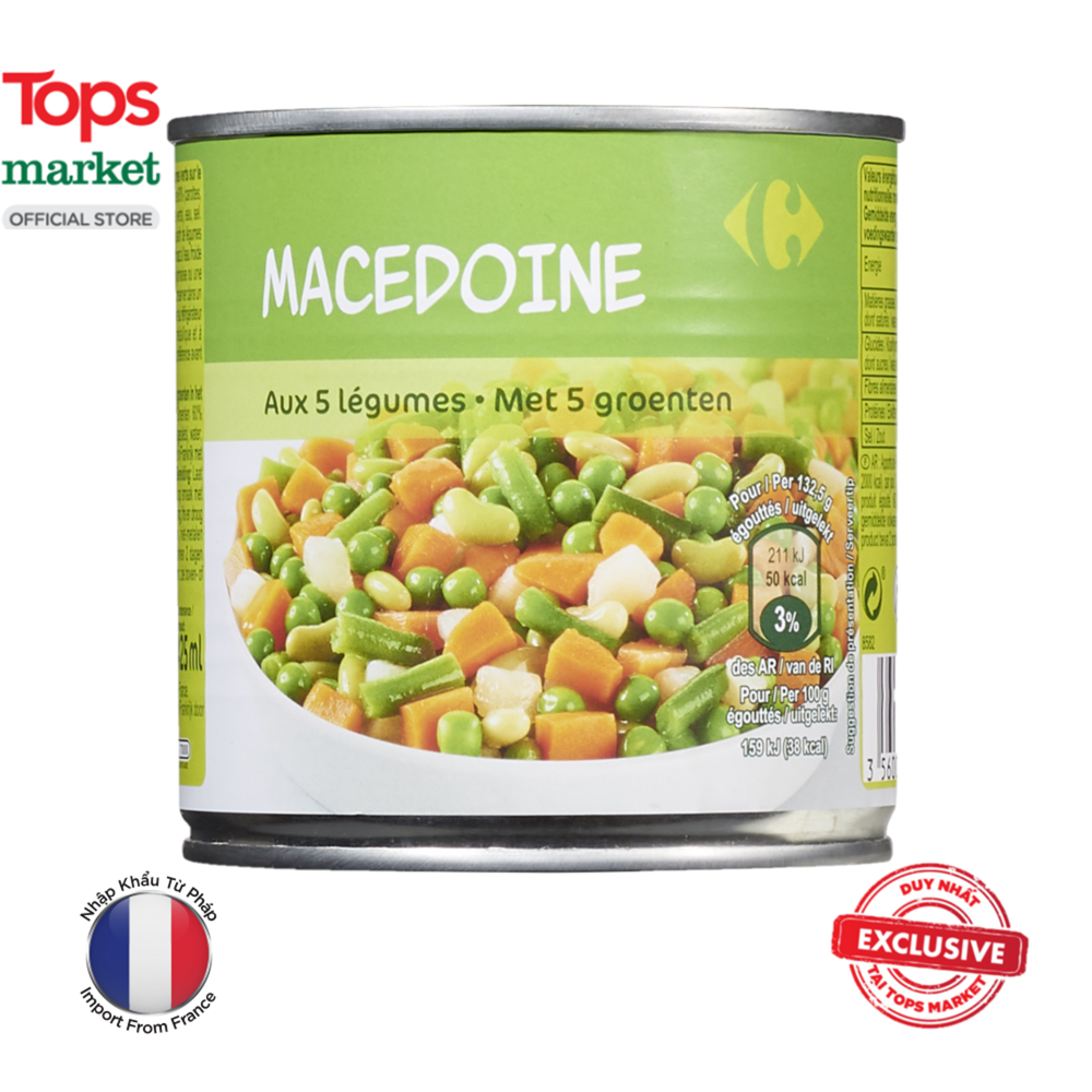 Rau củ hỗn hợp carrefour 400g - siêu thị tops market