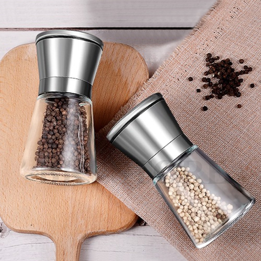 (Hàng Loại 1) Lọ Xay Tiêu, Dụng Cụ Xay Tiêu Cầm Tay Inox 304 Cao Cấp - Dụng cụ đựng và xay tiêu inox - đa năng - nhỏ gọn - tiện dụng - xay nhuyễn mịn