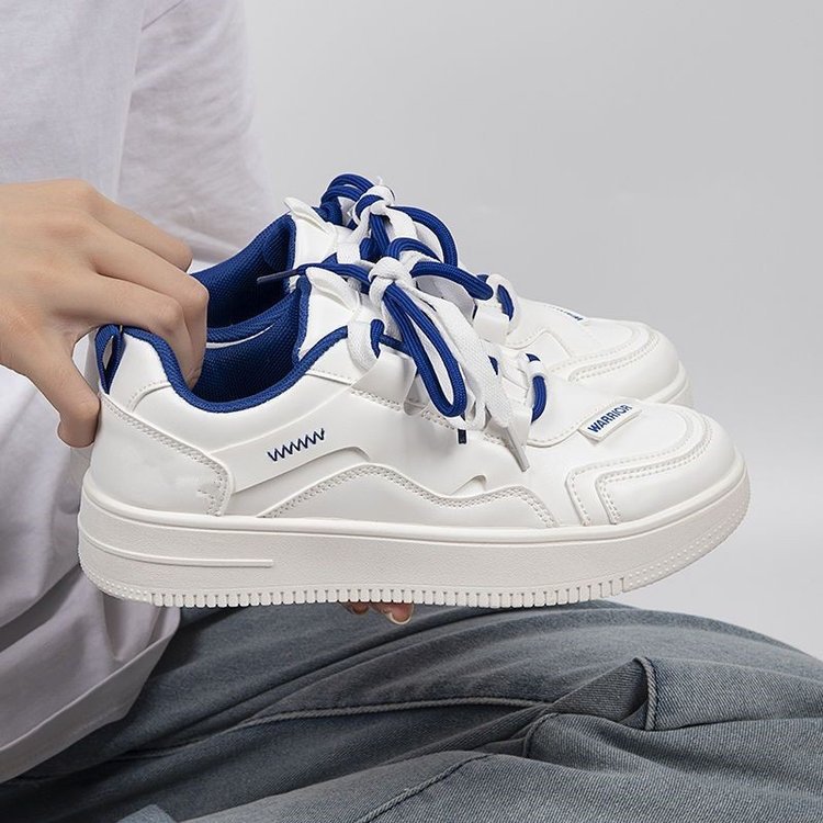 Giày thể thao nữ phản quang MK có 2 màu trắng đen  chất liệu da phối vải lưới cao cấp  độn đế thời trang hàn quốc trẻ trungcá tính  đẹpgiá rẻ  dễ phối đồ đi họcđi chơiGiày sneaker nữ mẫu mới hot trend 2022