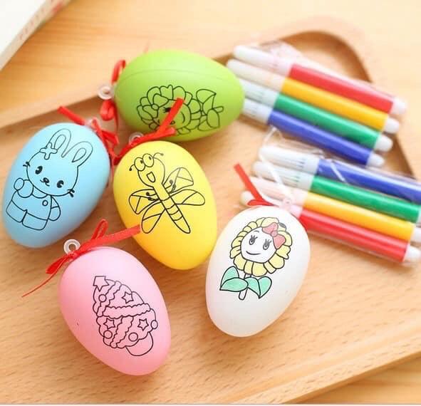 Sét 3 quả trứng tô màu