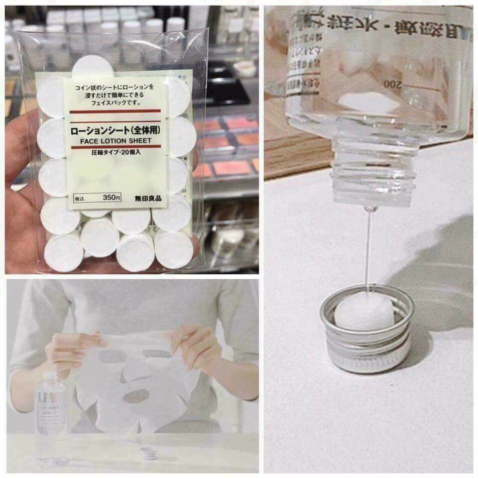 MẶT NẠ VIÊN NÉN MUJI 20 viên (Lotion Mask)