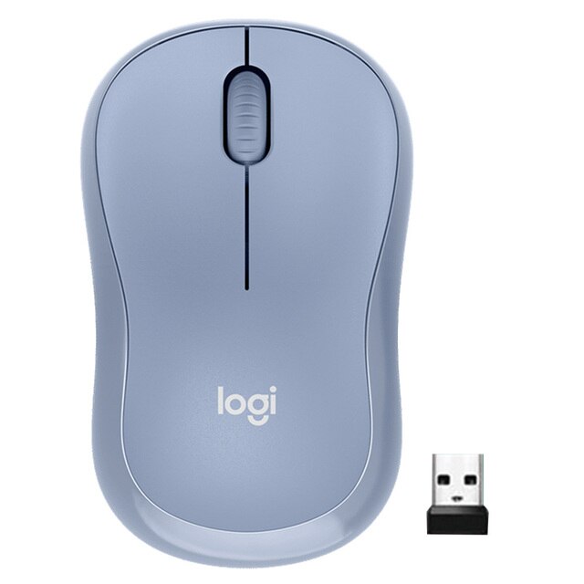 ZZOOI Logitech M221 2.4G USB Silent Mouse 1000dpi 3 Buttons Optical Wireless Gaming Mice for Computer Laptop PC Business Office