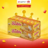 Combo 2 Hộp Bánh Bông Lan Cuộn Kem Solite Vị Lá Dứa/ Bơ Sữa/ Dâu, Hộp 2X324G