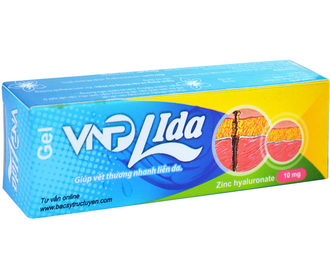 Giúp vết thương nhanh liền da Gel VNP Lida