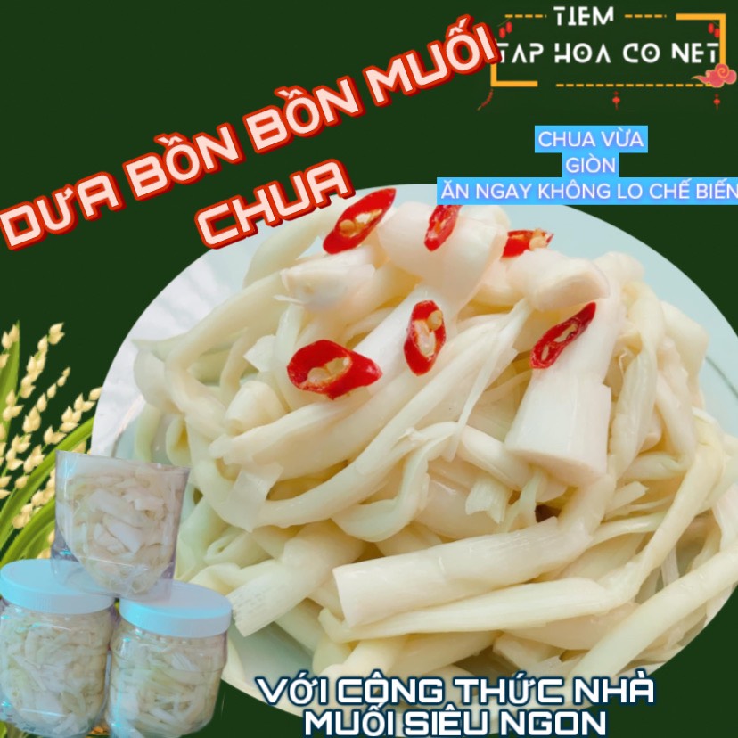 1 kí dưa bồn bồn muối chua đặc sản bạc liêu.