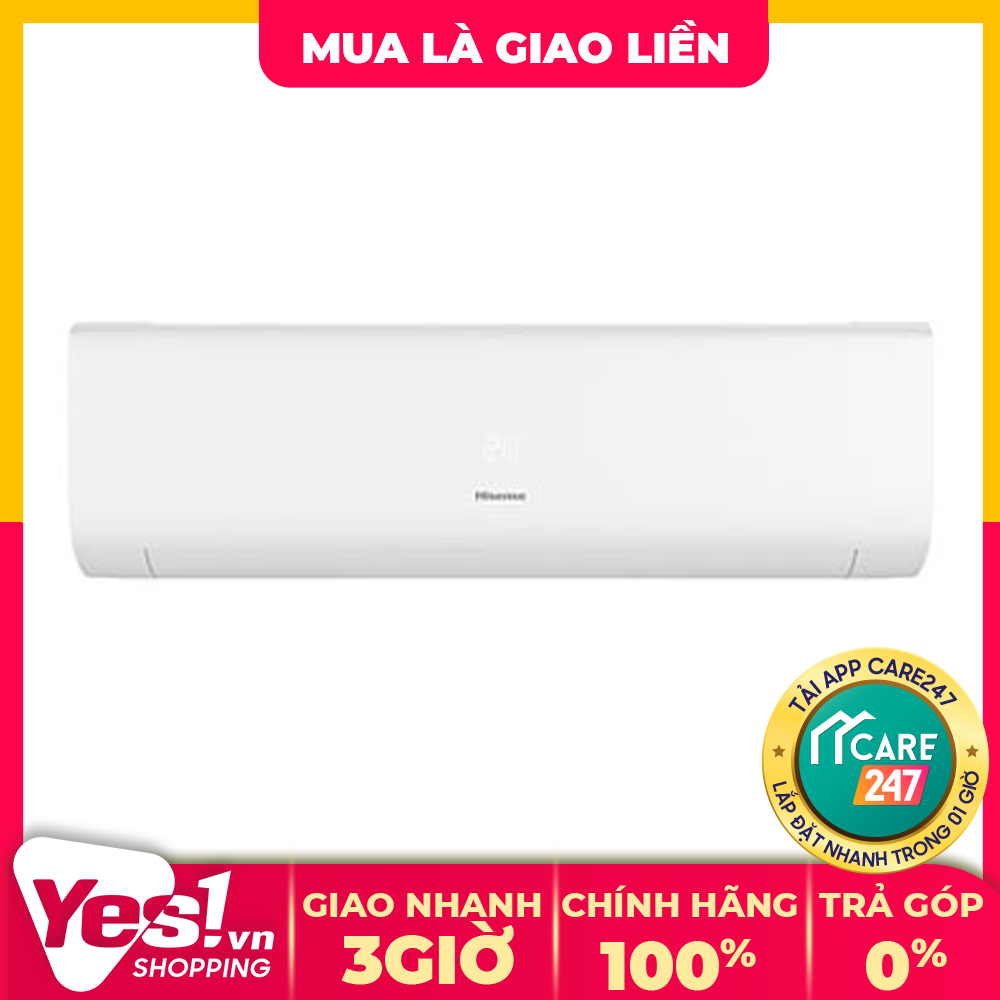 Máy lạnh hisense inverter 1.0 hp as-10tw4rydtu00 - bảo hành chính hãng - voucher 10% lên đến 800k
