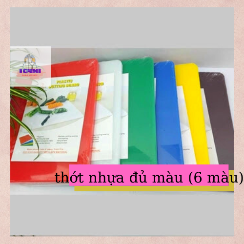 Thớt nhựa màu công nghiệp pp cao cấp - thớt nhựa thực phẩm - thớt nhựa pha chế - dụng cụ pha chế