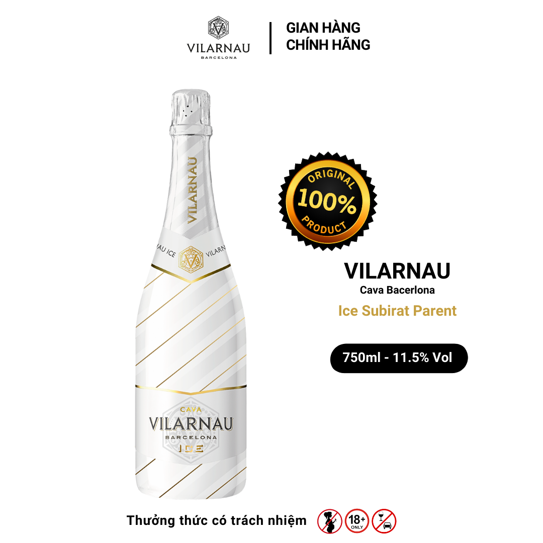Rượu vang sủi VILARNAU Ice Subirat Parent Nồng Độ Alc 11.5% 750ml [Cava - Barcelona]
