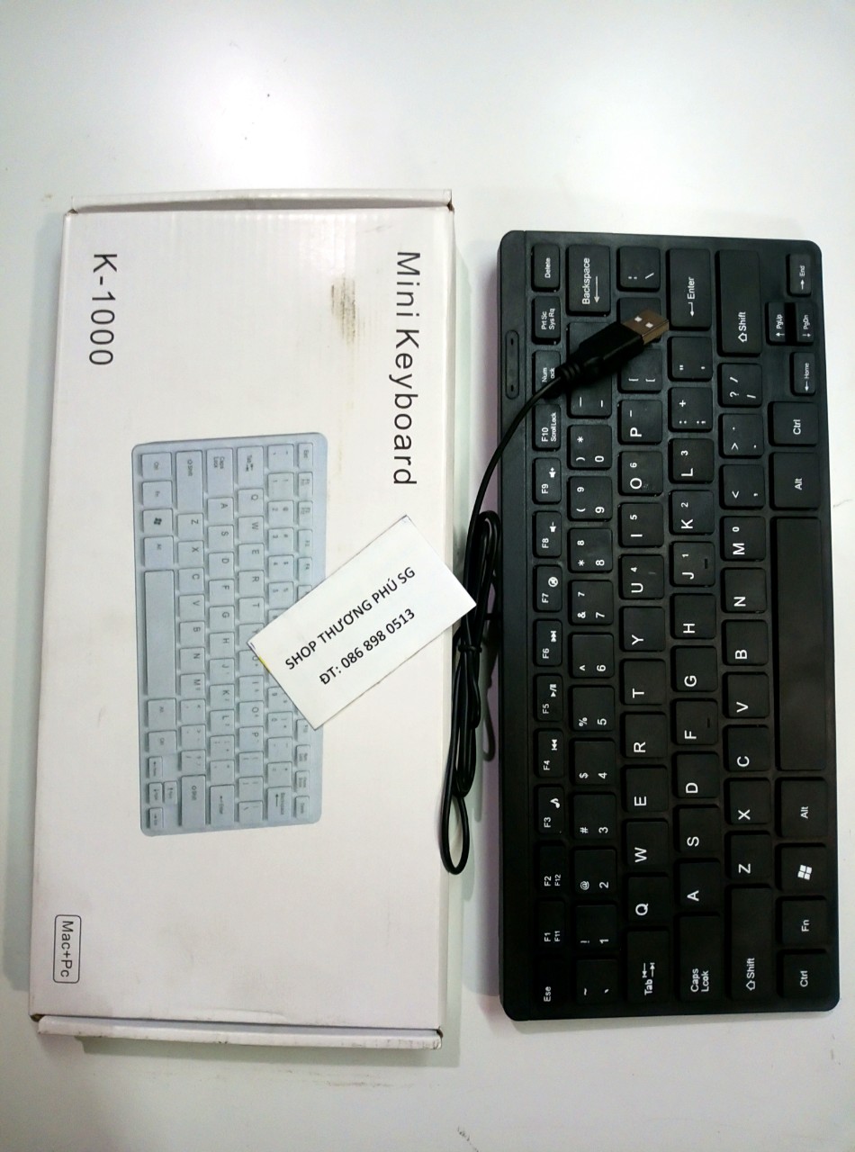 Bàn phím mini có dây keyboard k1000 - chuẩn usb