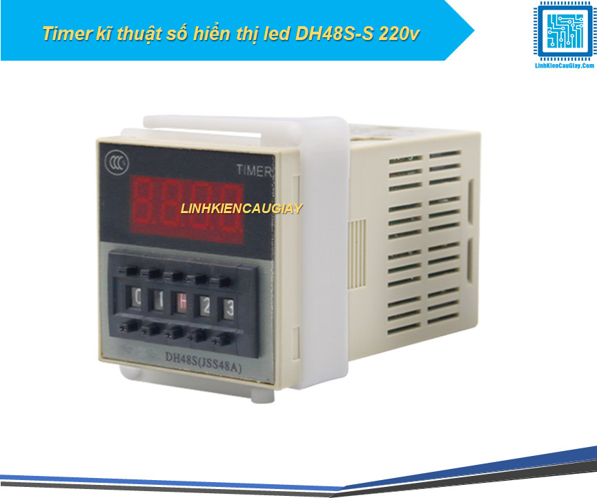 Timer kĩ thuật số hiển thị led dh48s-s 220v