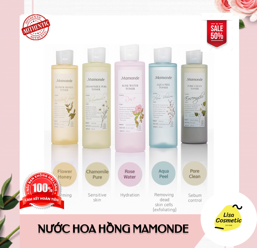 Nước hoa hồng mamonde 250ml