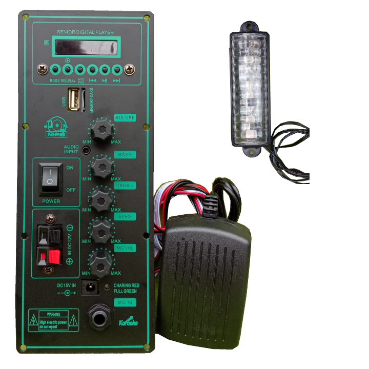 Mạch loa kéo ha8622 2 kênh kèm led