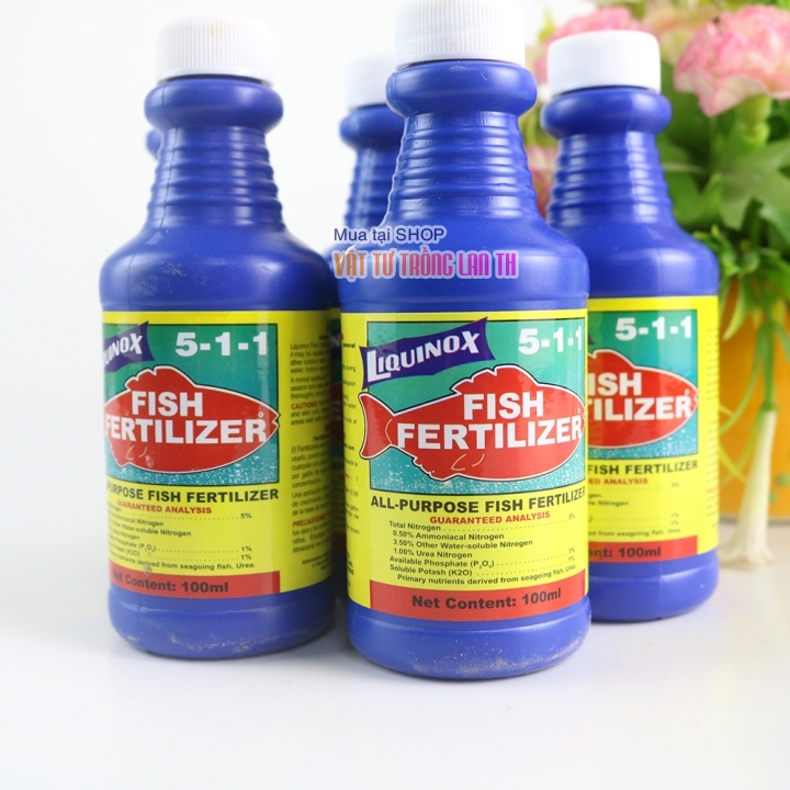 Phân đạm cá Fish Fertilizer Mỹ lọ 100ml