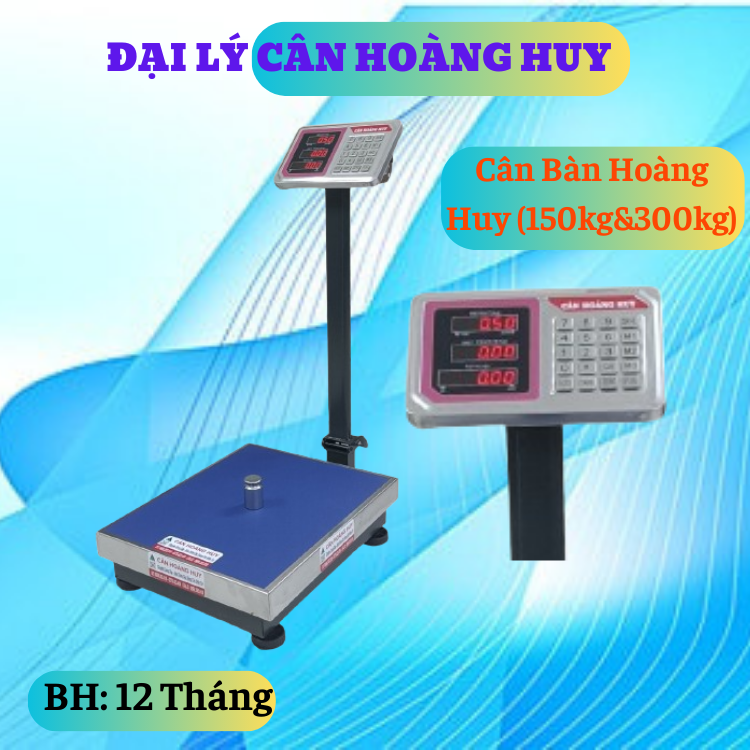 Cân điện tử cân bàn hoàng huy - 150kg & 300kg siêu bền cân huy hoàng