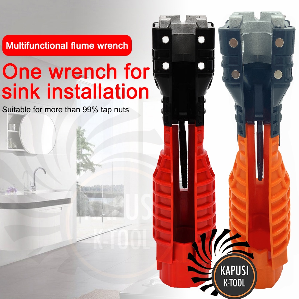 Dụng cụ tháo vặn vòi ống nước đa năng,cờ lê vặn dây cấp 18 in 1