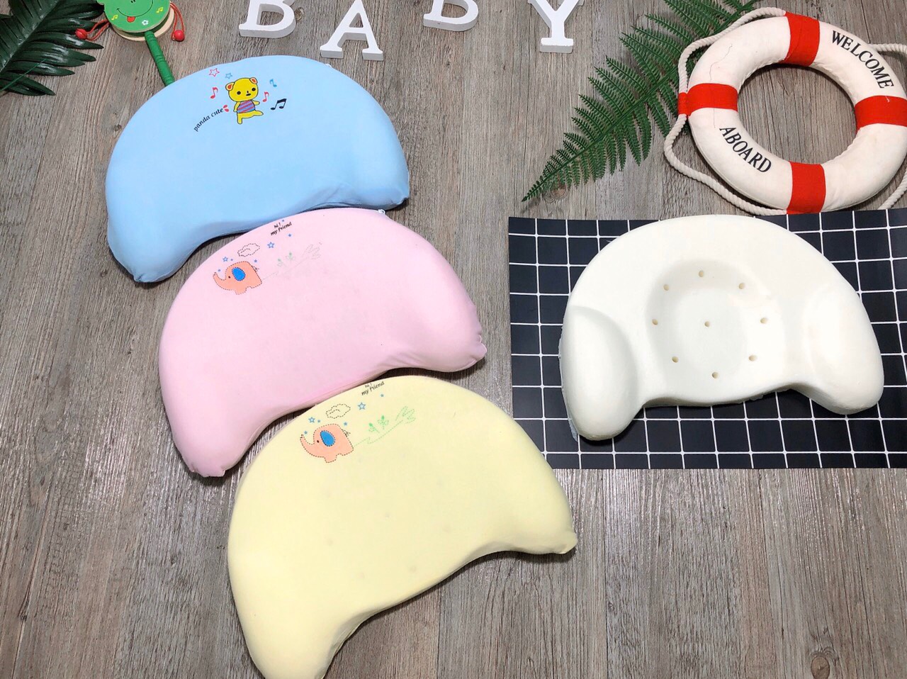 GỐI CHỐNG MÉO ĐẦU - Gối cao su non hàng loại 1 cho bé