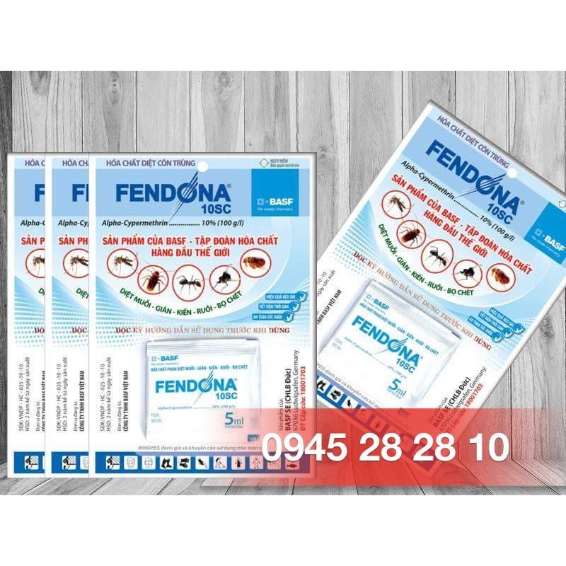 Thuốc diệt muỗi, ruồi, kiến, gián, bọ chét fendona 10sc