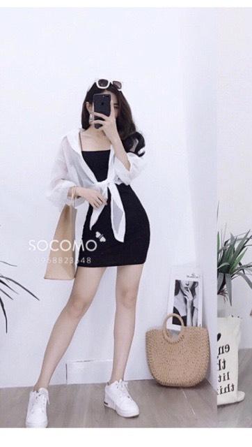 SET ĐẦM BODY + ÁO KHOÁC SIÊU HOT - mua hóa đơn trên 300k được tặng 1 phần quà từ shop CAROTSHOP