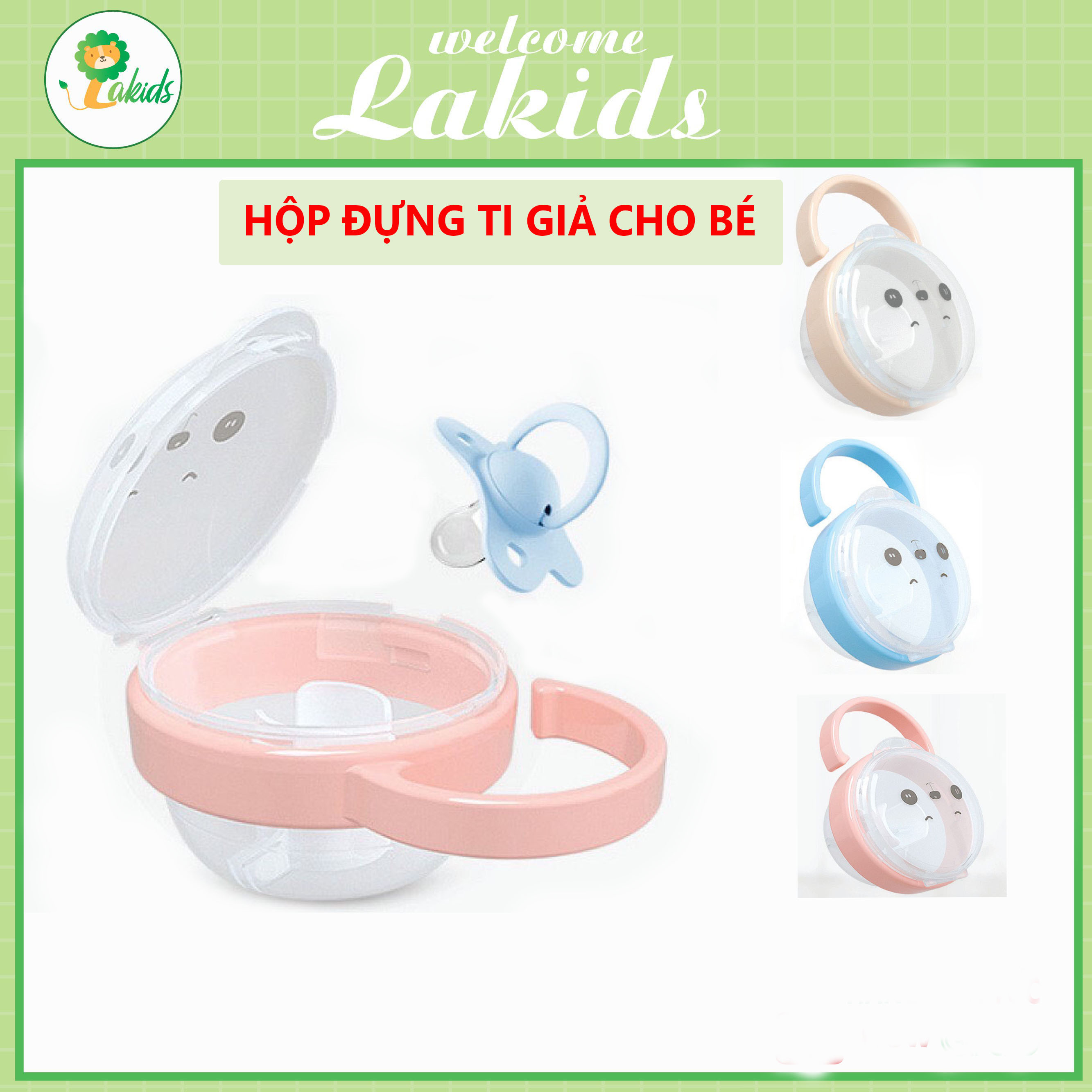 Hộp đựng ti giả cho bé LAKIDS nhỏ gọn và tiện lợi