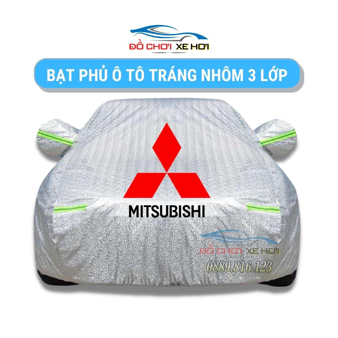Bạt Phủ Xe Ô Tô Mitsubishi Mirage, Xpander, Attrage, Pajero, Trition, Outlander, Chất Liệu Bạt Tráng Nhôm 3 lớp