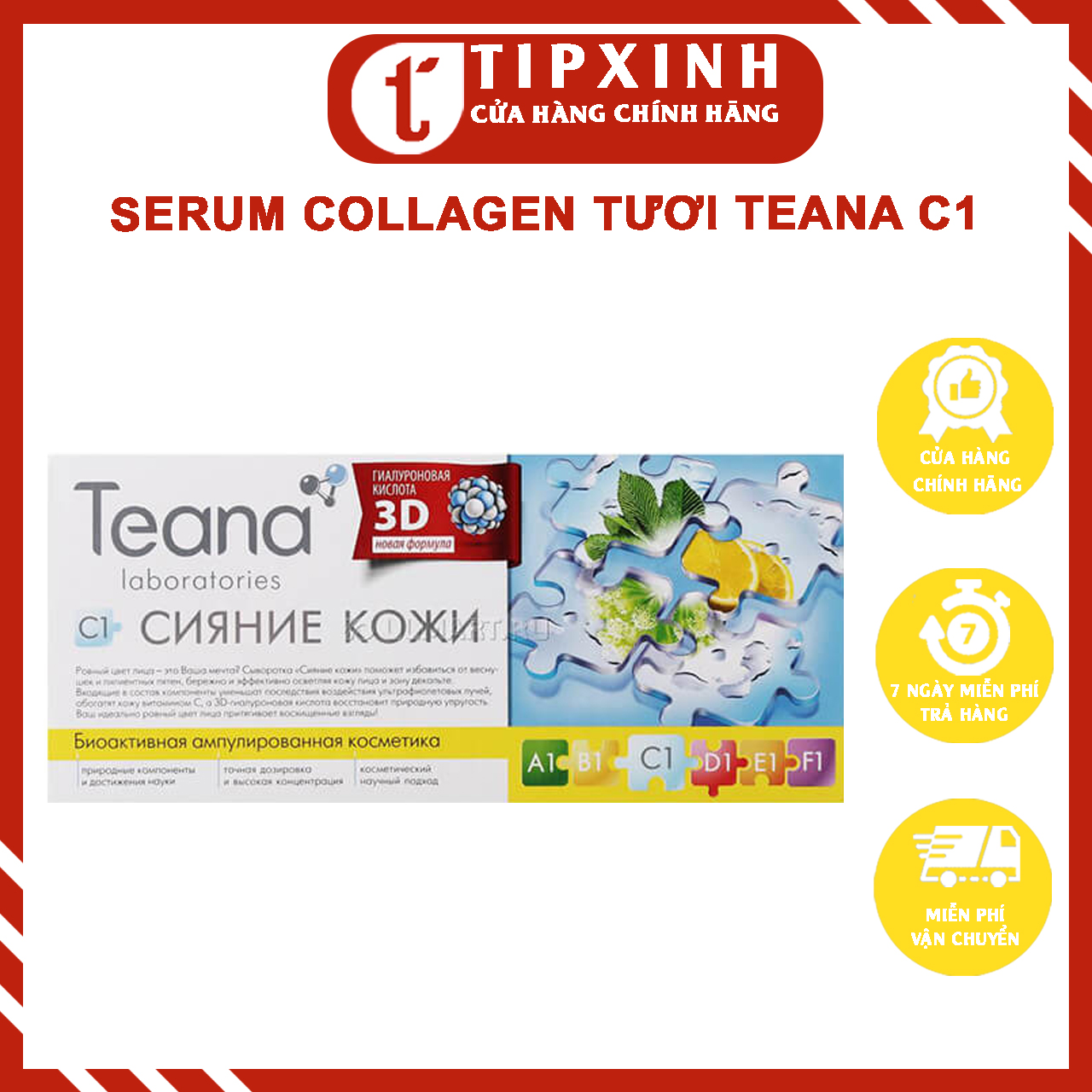 COLLAGEN Teana C1 hàng nhập Nga cao cấp - Tipxinh cosmetics