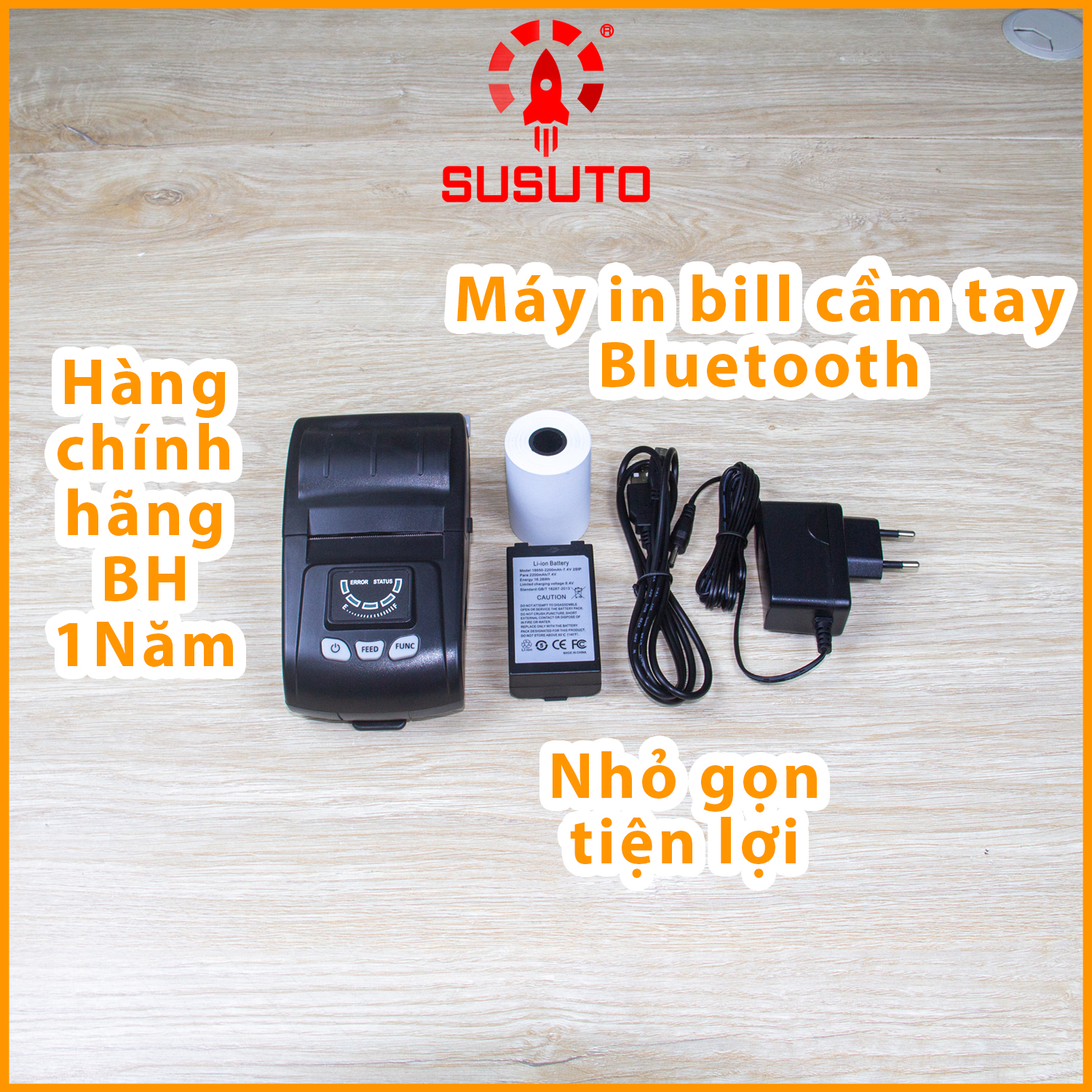 Máy in hóa đơn nhiệt cầm tay Bluetooth khổ 58mm PT-280