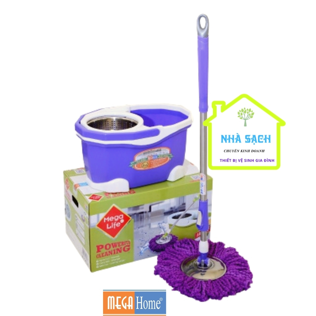 Bộ lau nhà megahome c3, bộ lau nhà 360 độ bền , đẹp , nhẹ