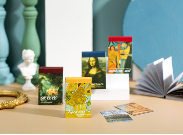 Sticker đóng cuốn hình nghệ thuật 50 tấm (Hàng có sẵn)