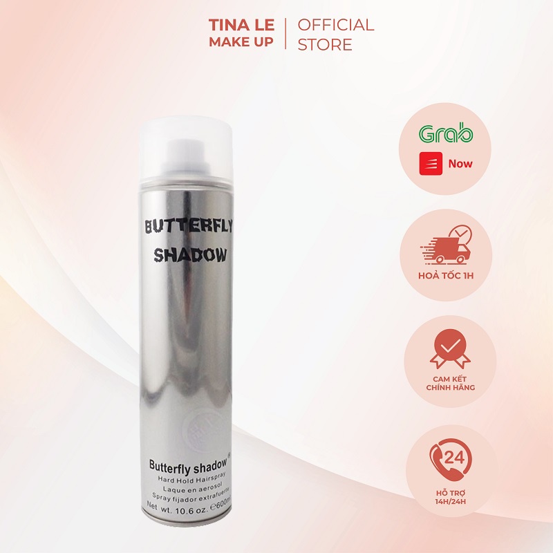 Gôm Butterfly Shadow / Gôm xịt tóc giúp mái tóc bạn giữ nếp dài lâu, dễ dàng tạo những kiểu tóc đẹp tự nhiên
