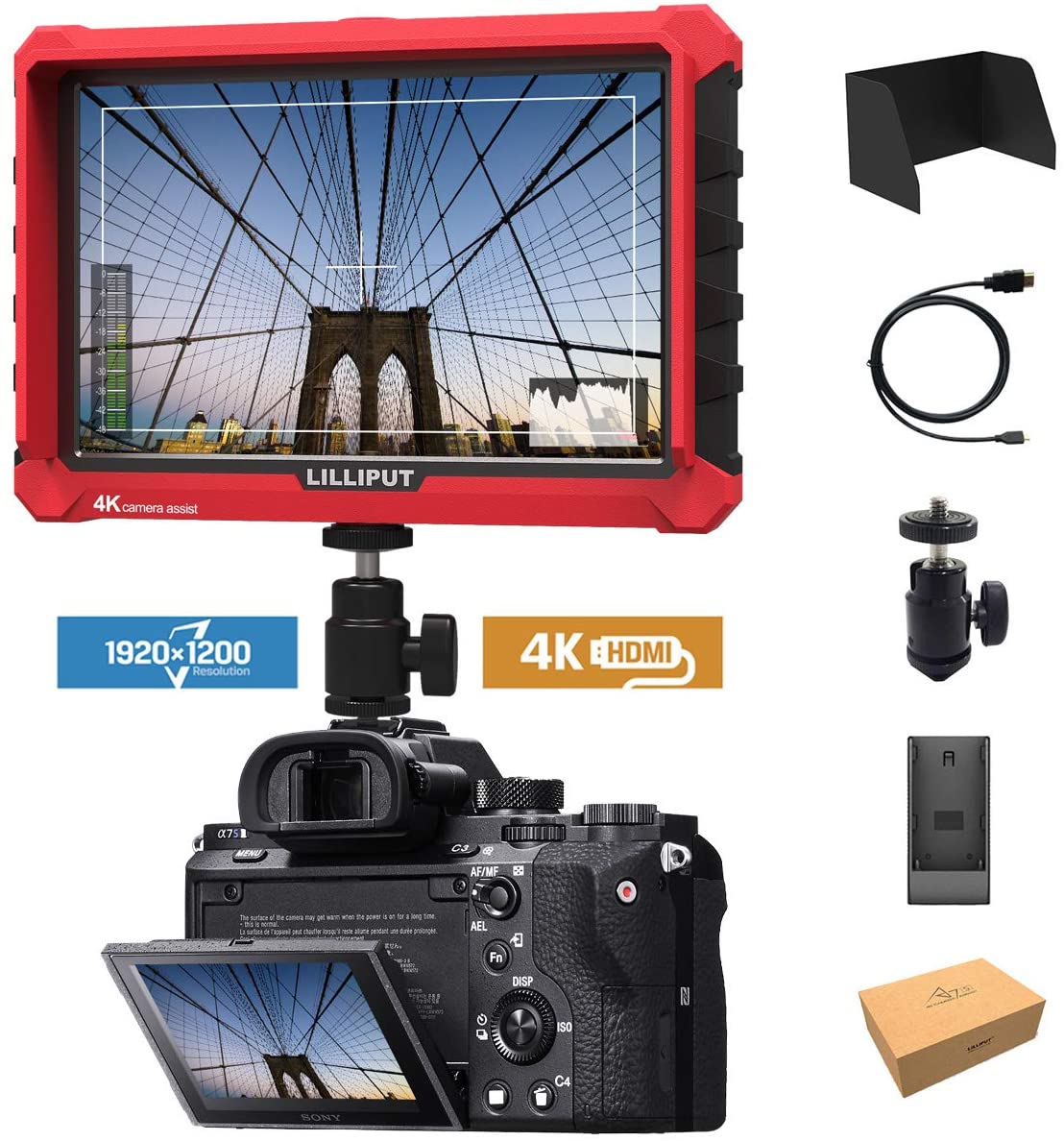A7s Full HD 7 Inch Monitor With 4K Camera Assist (FL71A)