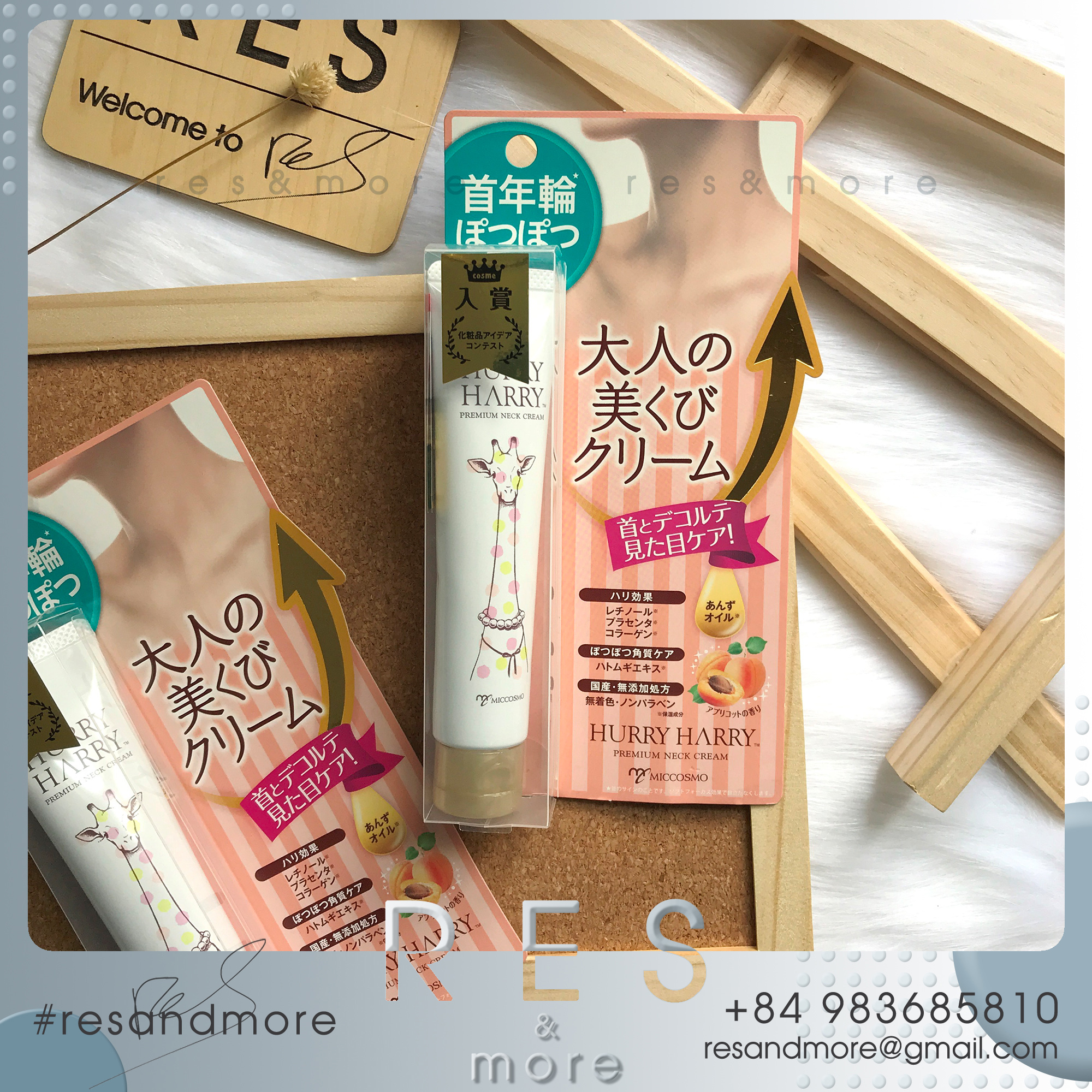 Kem dưỡng da vùng cổ Hurry Harry Premium Neck Cream [40g]