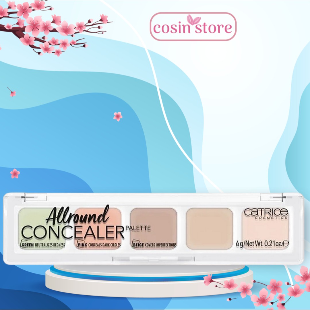 Bảng Che Khuyết Điểm Đa Năng 5 Ô Catrice AllRound Concealer Palette 6g làn da hoàn hảo Cosin Store