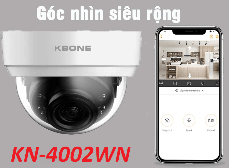 Camera IP WIFI 4.0 Megapixel KBVISION KBONE KN-4002WN. Hàng Chính Hãng.