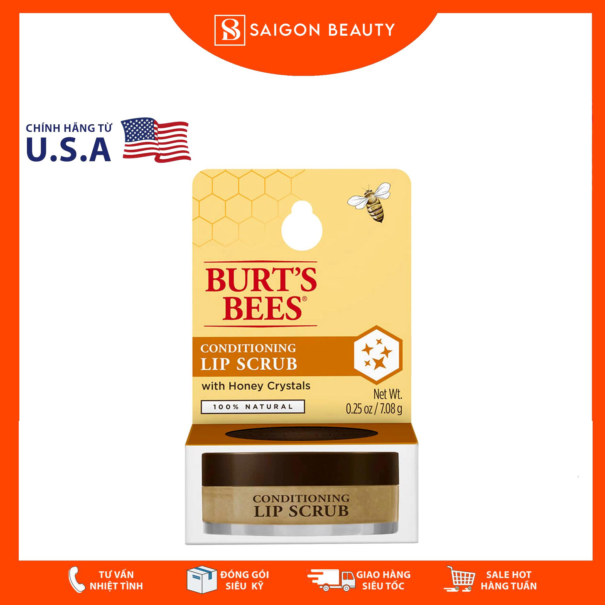 Tẩy Tế Bào Chết Môi Burt’s Bees Conditioning Lip Scrub (7.08g)
