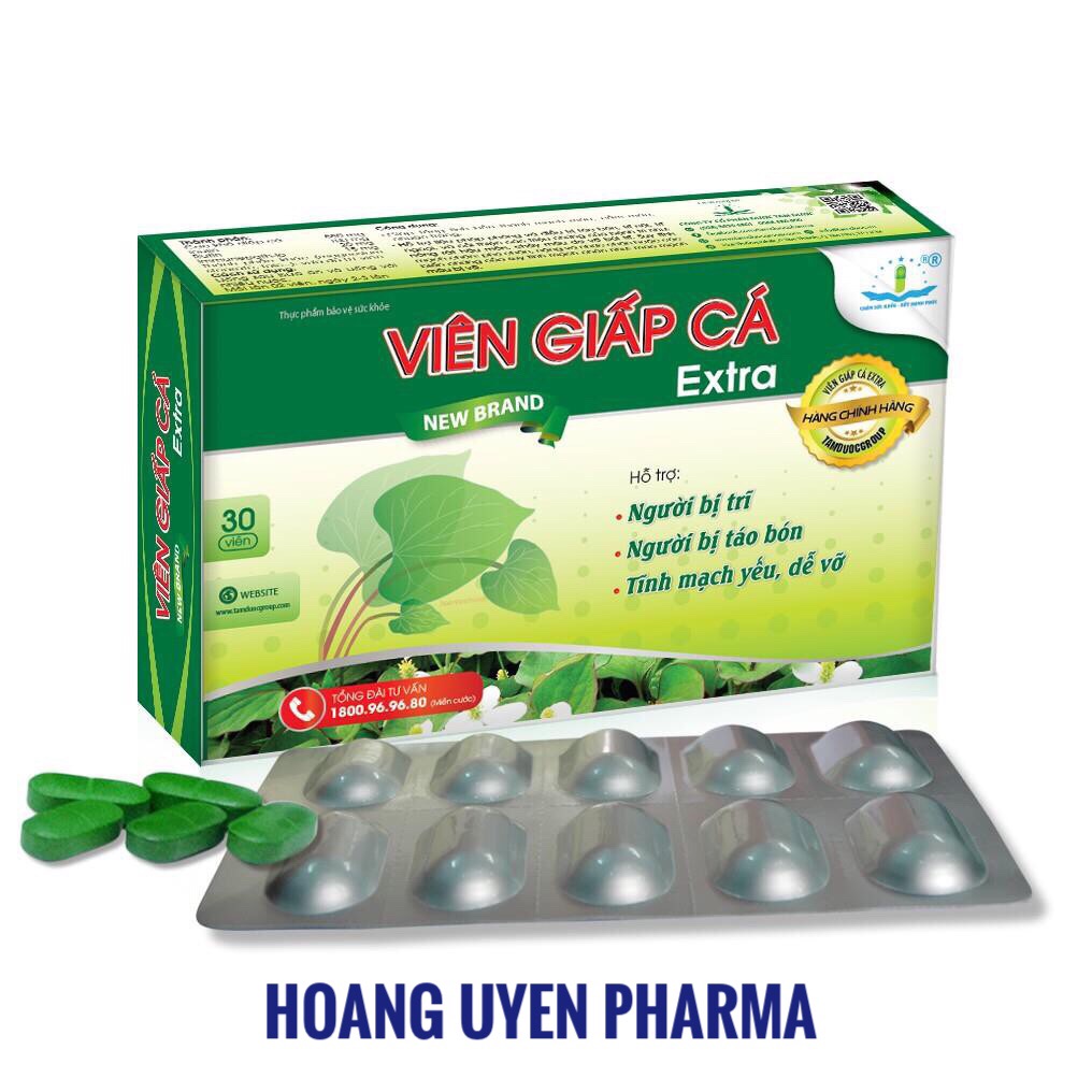 Viên giấp cá extra - Hộp 30 viên