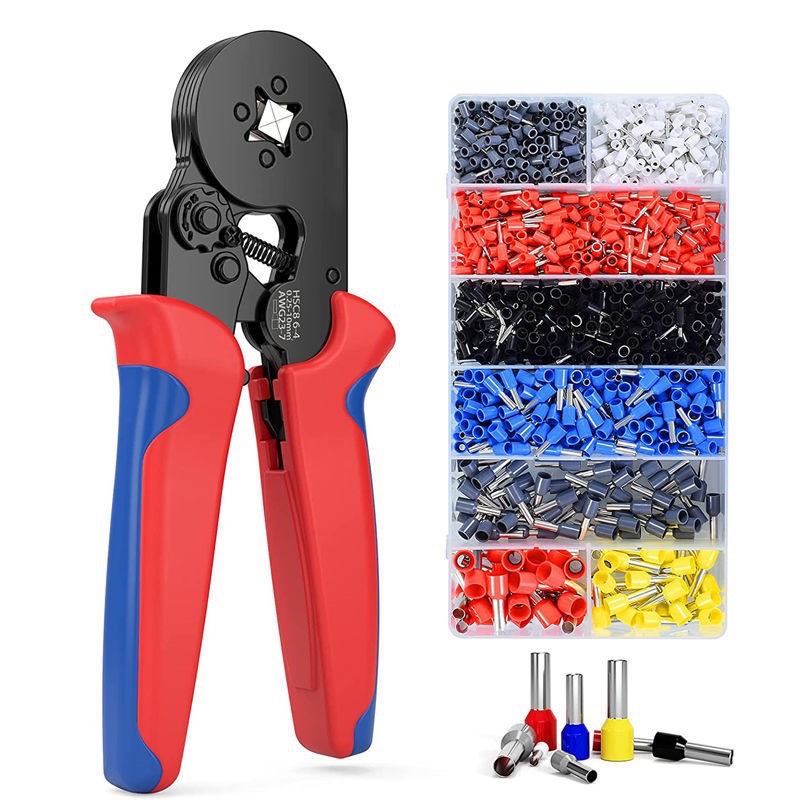 Kìm bấm cos vuông HSC8 6-4A tự điều chỉnh 1200 đầu cos đủ loại cos ống tròn cos pin