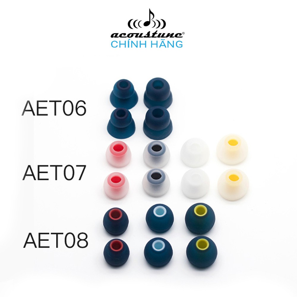 Nút tai nghe cao cấp Acoustune AET06 - Silicon siêu mềm, đeo thoải mái, cải thiện chất âm ( Giá bán trên tính cho 1 đôi nút tai )