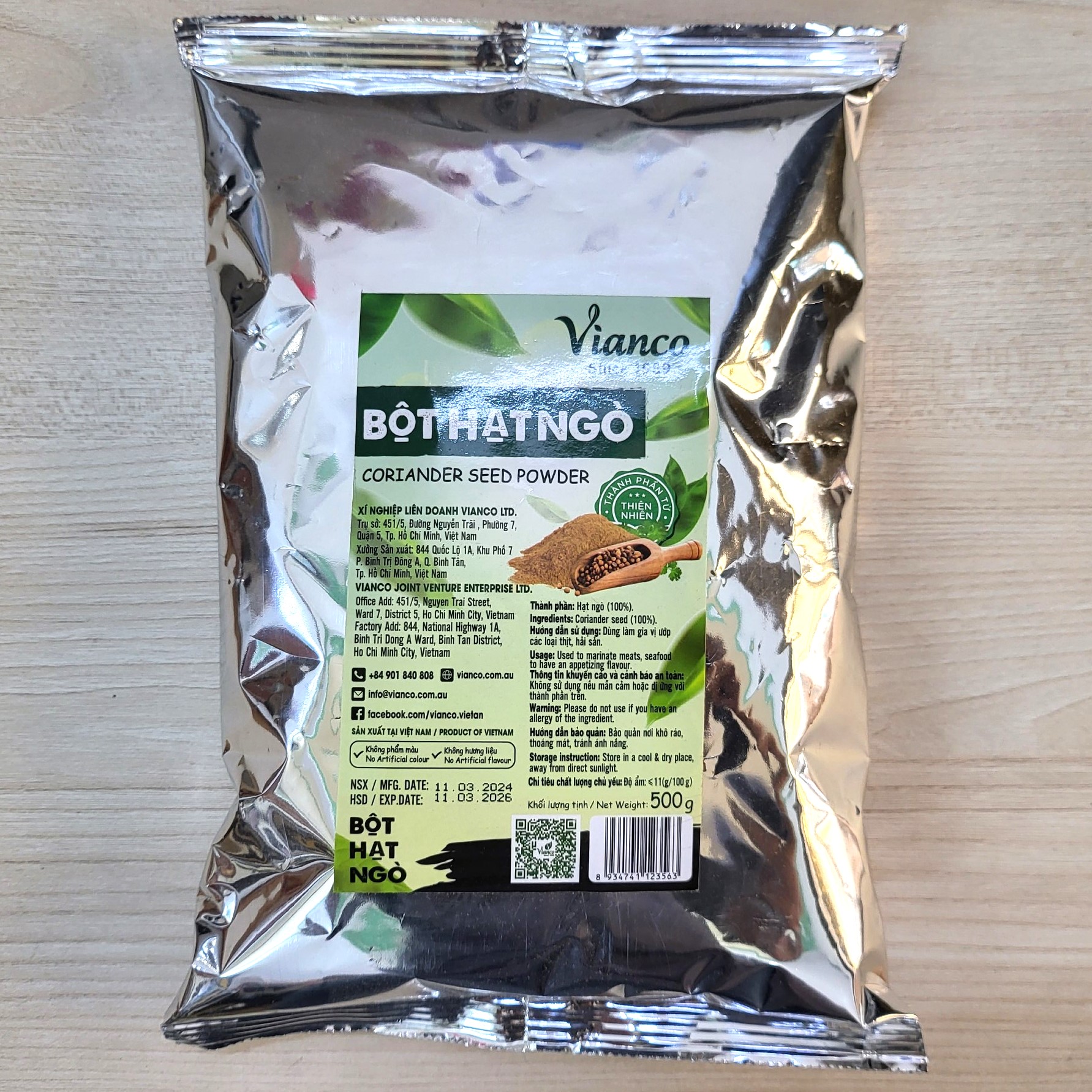 Vianco bột hạt ngò coriander seed powder