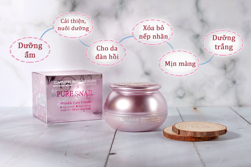 Kem Dưỡng Trắng hồng dưỡng da chuyên sâu Mờ nếp nhăn vết chân chimChống Lão Hóa da Bergamo Cream Hàn Quốc