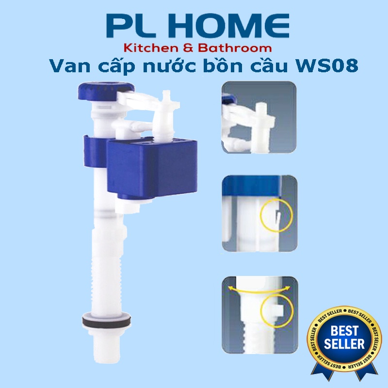Phao Cấp Nước Cho Bồn Cầu Cao Cấp – Chịu Áp Lực Cao, Cấp Nước Nhanh, Có Thể Điều Chỉnh Chiều Cao Của Phao