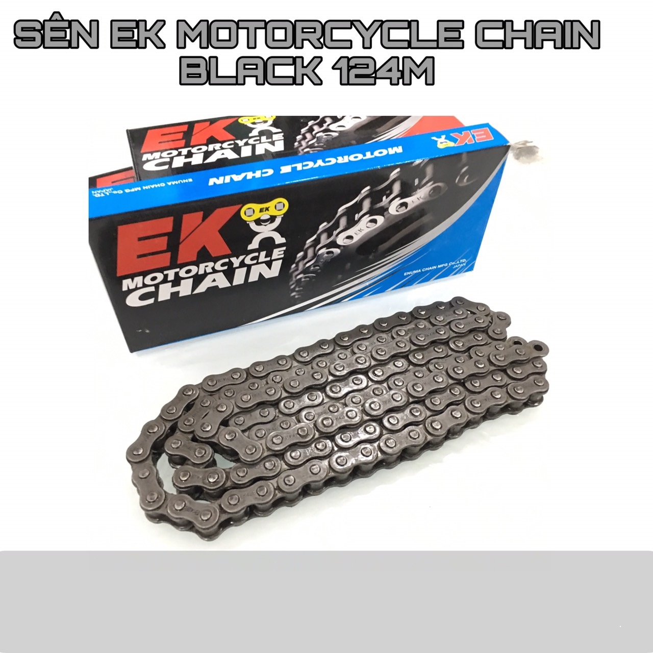 Sên ek motorcycle chain japan - sên đen 124m