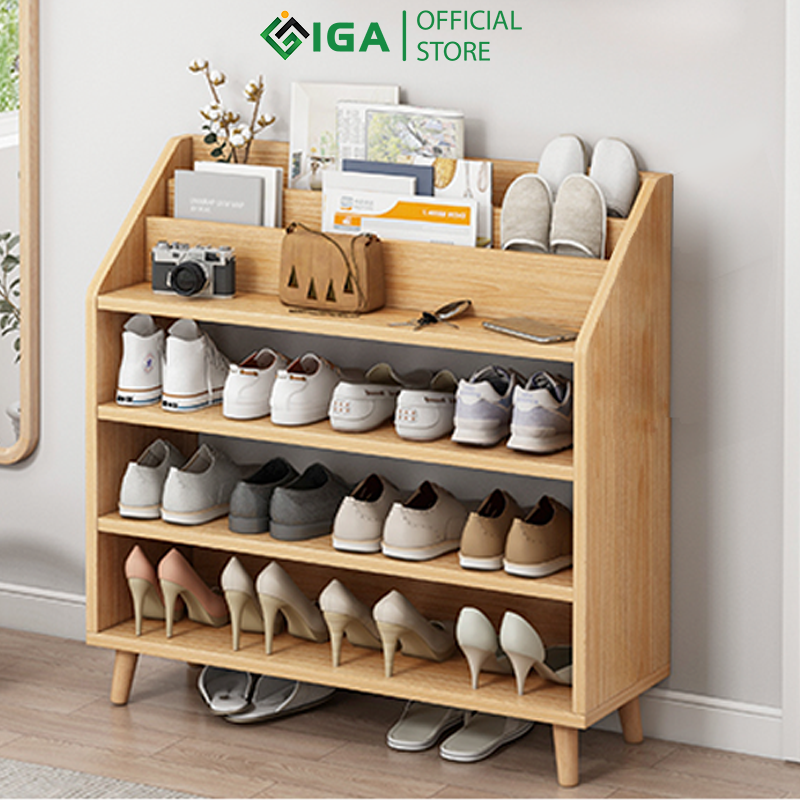 Tủ Giày Đa Năng Kết Hợp Kệ Sách Phong Cách Nordic Thương Hiệu IGA - GP160