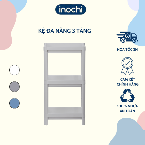 Kệ đa năng tokyo 3 tầng - kệ đa năng di động, kệ nhà tắm, kệ nhà bếp, kệ phòng ngủ, kệ đựng đồ - thân thiện và tiện dụng - hàng chính hãng inochi - tiêu chuẩn nhật bản